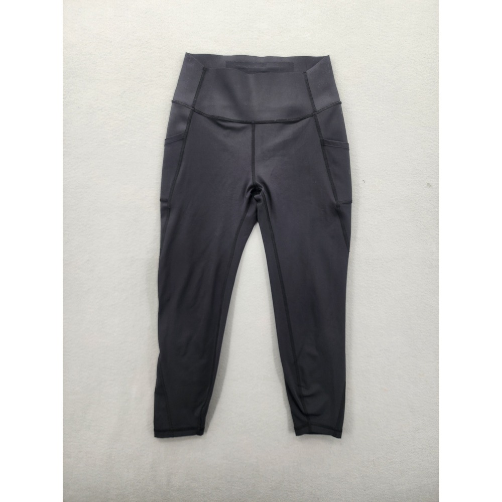 GapFit Sculpt Revolution Leggings Womens Medium Black High Rise Pockets Athletic